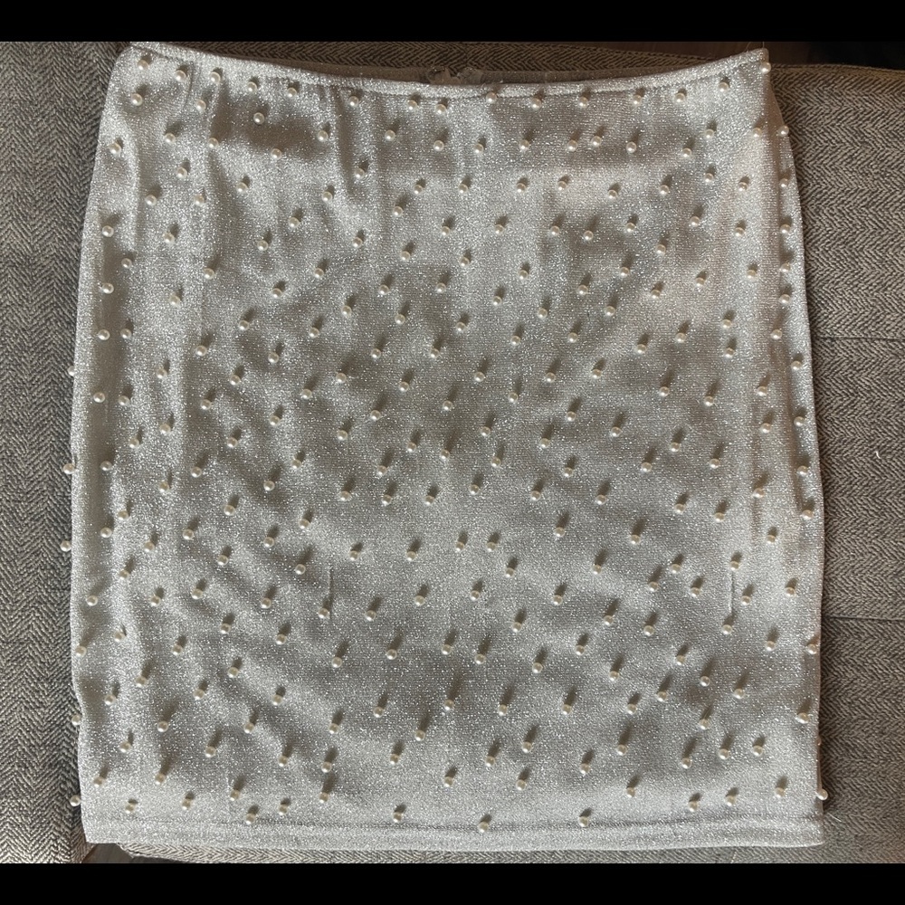 Pearl Fitted Mini Skirt